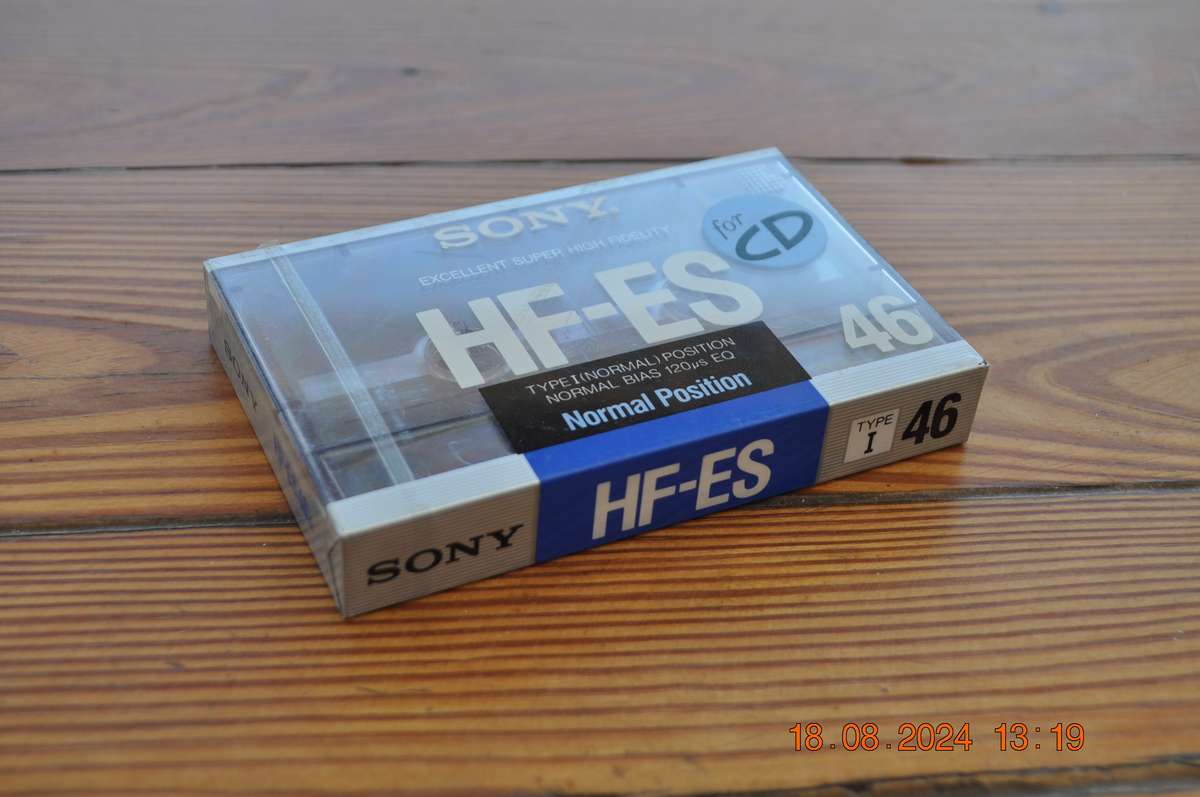 Old School Sony HF-ES 46 Cassette New Sealed