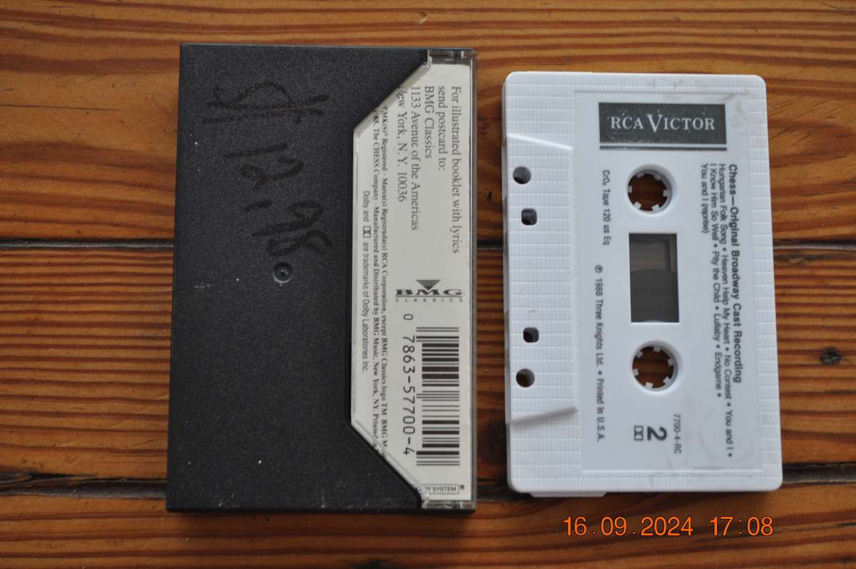 Chess - Original Broadway Cast Recording (Cassette)