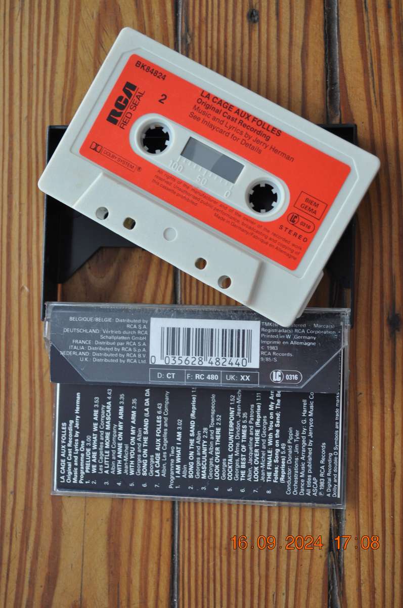 La Cage Aux Folles - Original Cast Recording (Cassette)