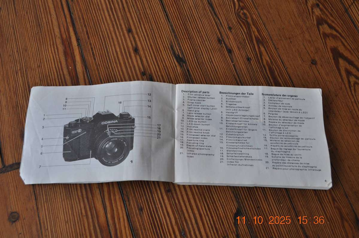 Cosina CT 9 Film Camera User Manual