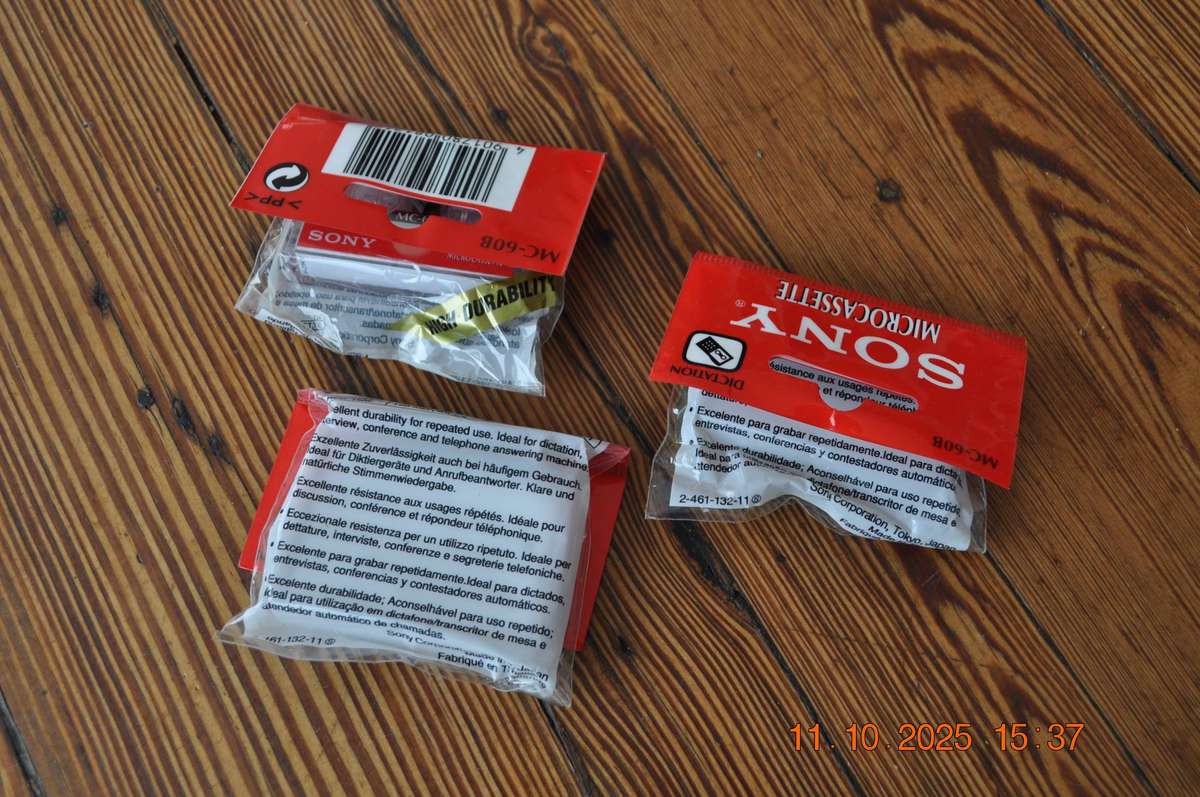 Sony Micro Cassette Tapes (new sealed)