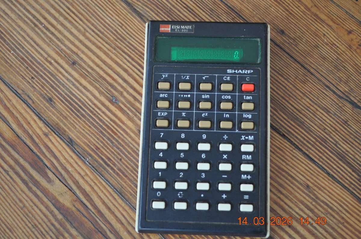 Vintage Sharp Elsi Mate EL-500 Calculator