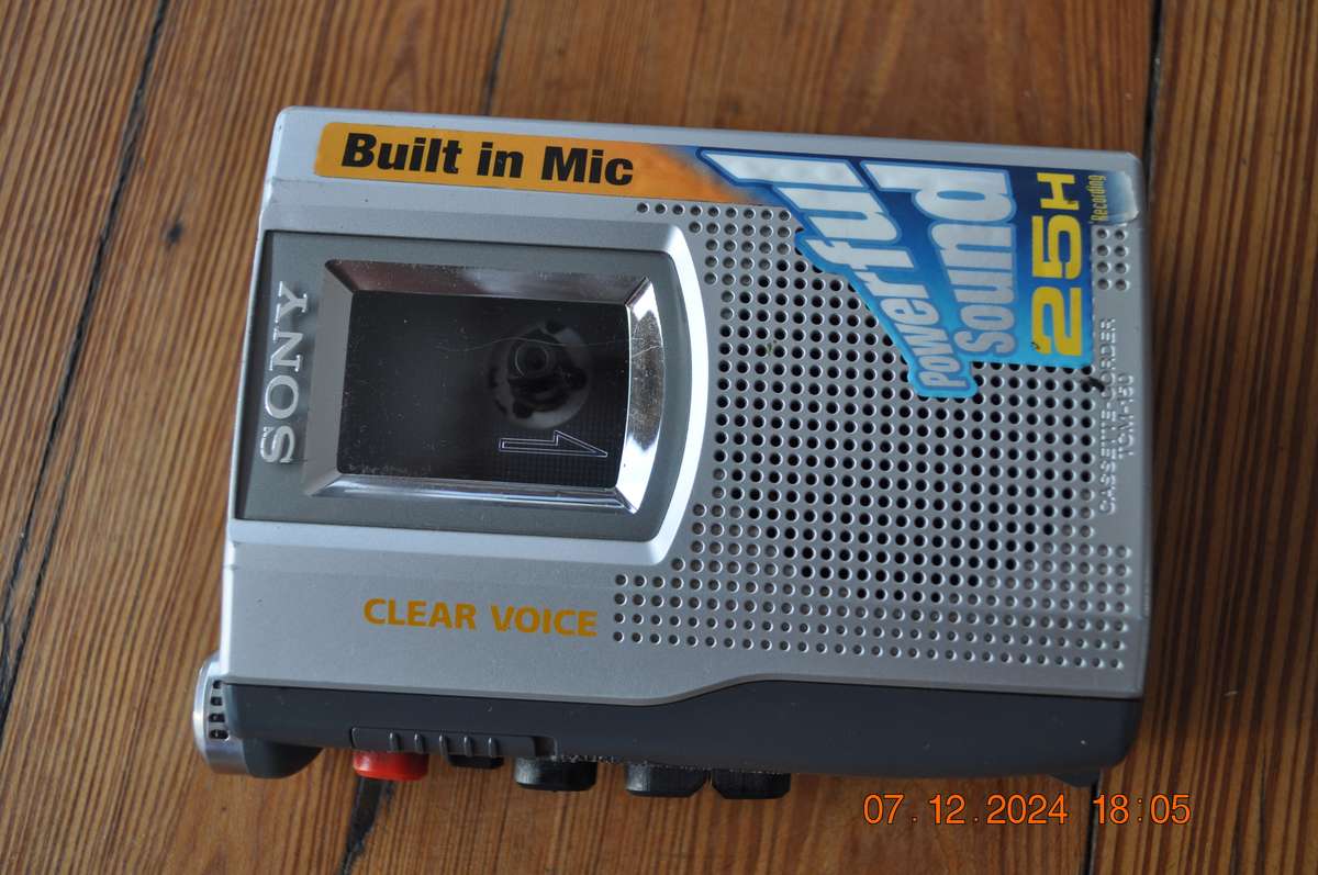 Vintage Sony Cassette Walkman Voice Recorder