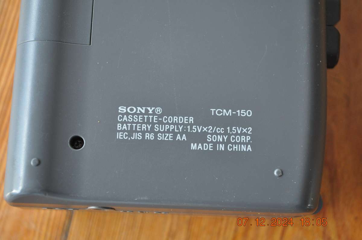 Vintage Sony Cassette Walkman Voice Recorder