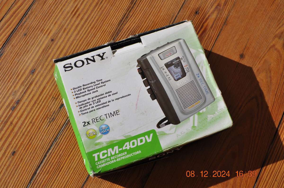 Vintage Sony Cassette Walkman Player Recorder (no sound)