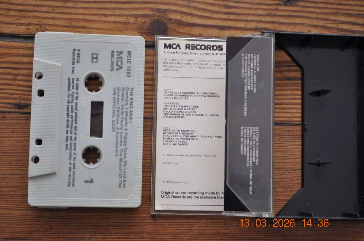 The King And I - The Original Cast (Cassette)