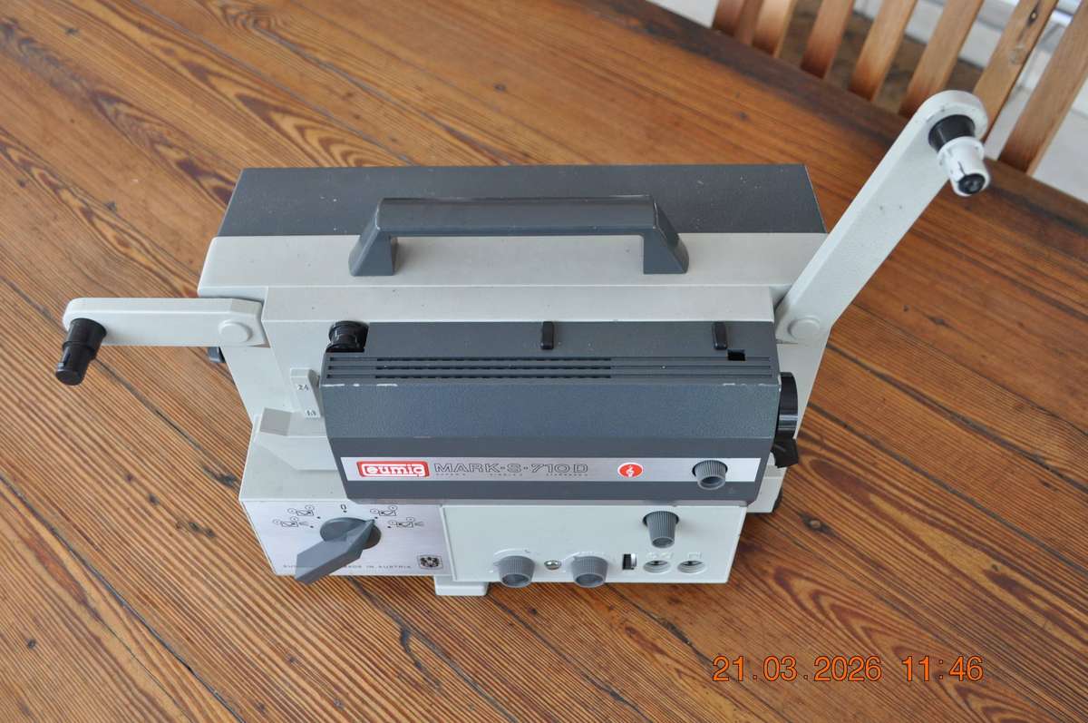 Vintage Eumig Mark-S 710D 8mm and Super 8mm Film Projector (as is)