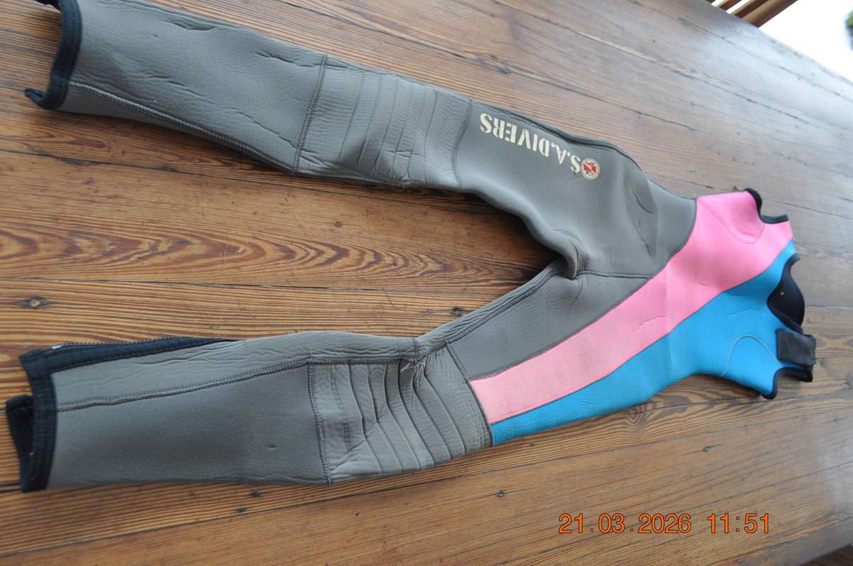 SA Divers 5mm Farmer John Scuba Wetsuit Size Small
