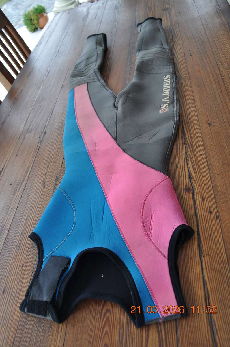 SA Divers 5mm Farmer John Scuba Wetsuit Size Small