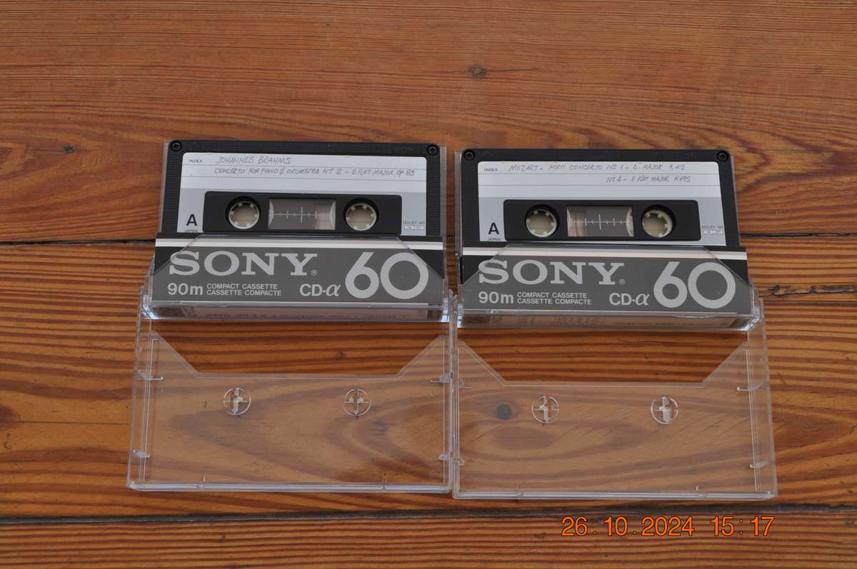 Old School Sony CD-a 60 Type II Cassettes