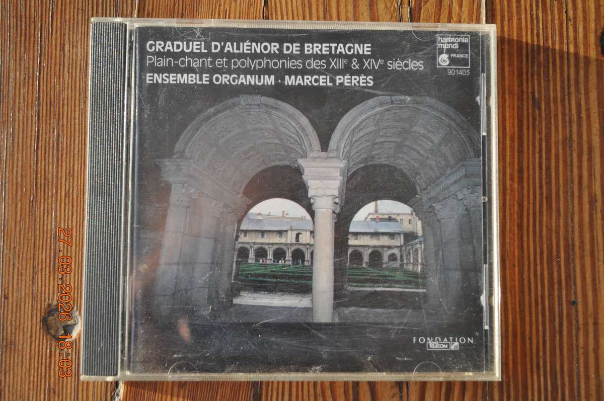 Graduel DAlienor de Bretagne Organum - Marcel Peres (classical cd)