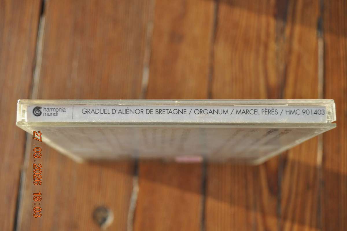 Graduel DAlienor de Bretagne Organum - Marcel Peres (classical cd)