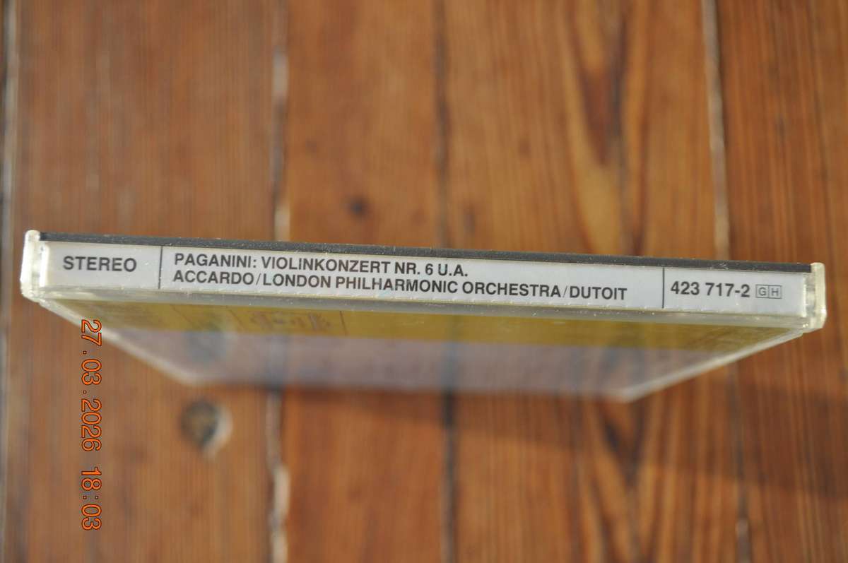 Paganini  Violinkonzert Nr 6 Accardo / London Philharmonic Orchestra Dutoit (classical cd)