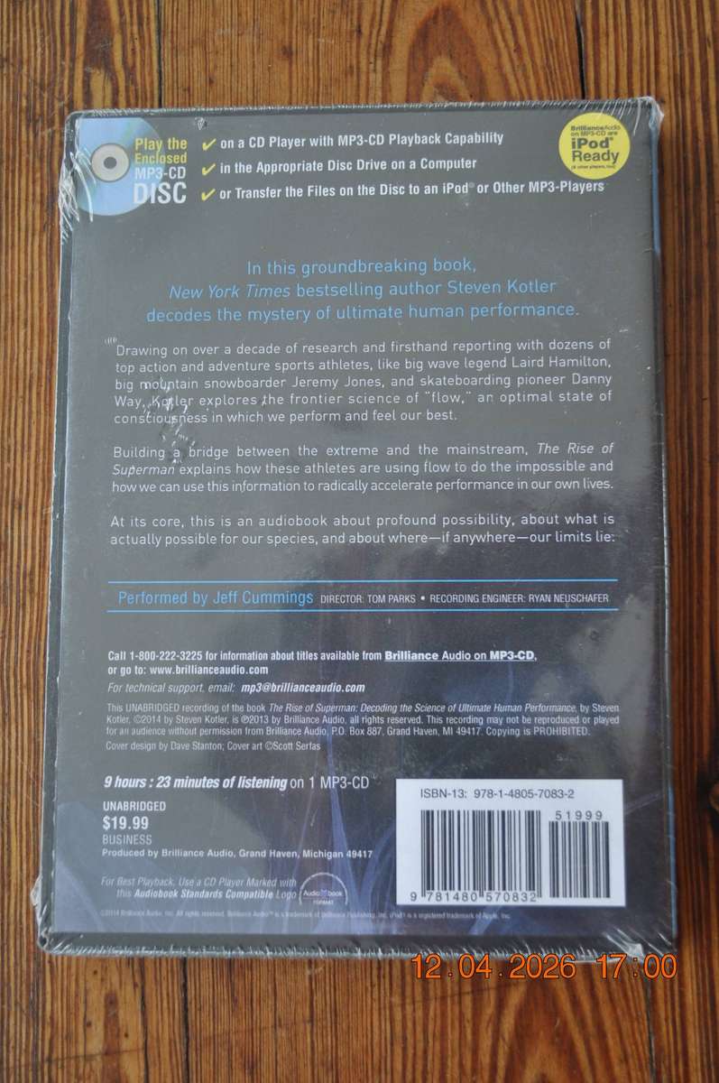 The Rise Of Superman  Audio Book Mp3 CD (new)