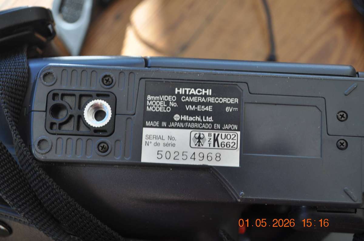 Vintage JVC and Hitachi Video Movie Camcorders (as is)