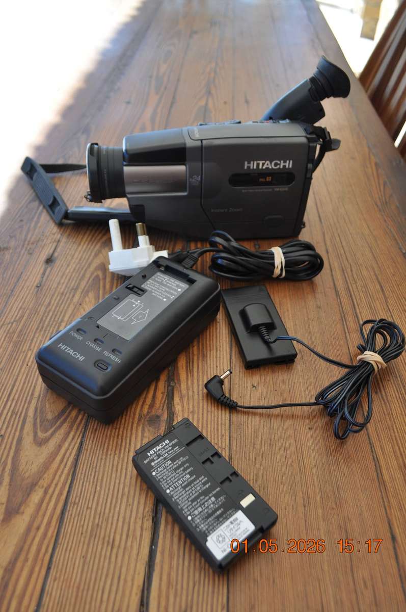 Vintage JVC and Hitachi Video Movie Camcorders (as is)
