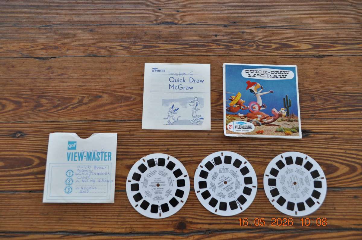 Vintage View-Master Reel Quick Draw McGraw