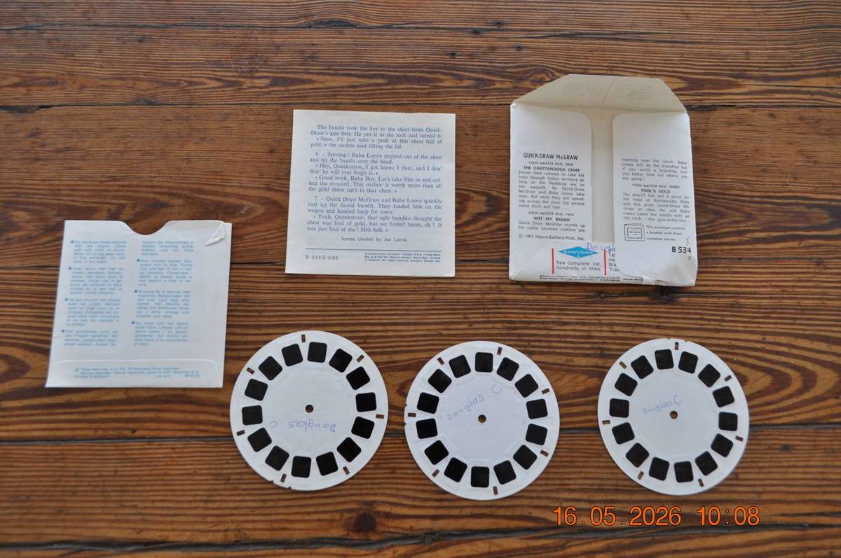 Vintage View-Master Reel Quick Draw McGraw