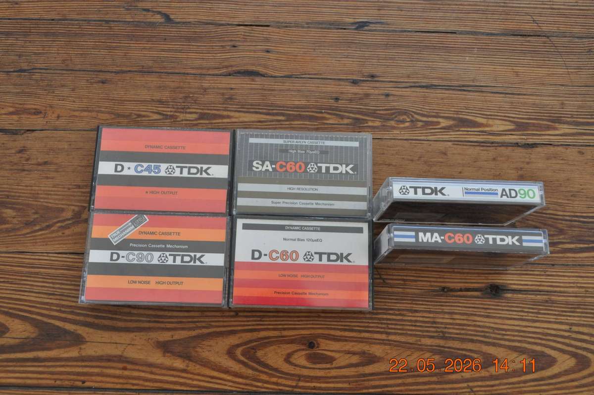 TDK Cassettes From 1970s and 80s
