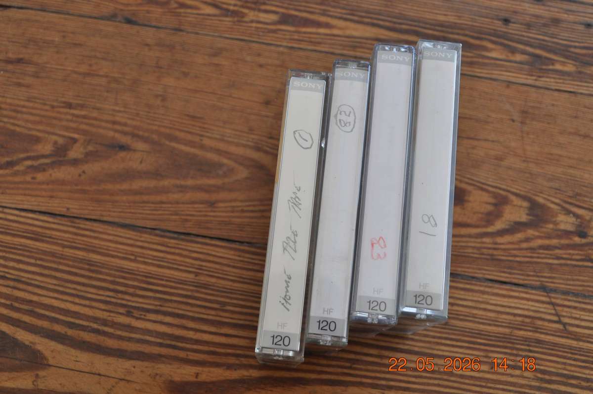 Vintage Sony HF 120 Cassettes x 4
