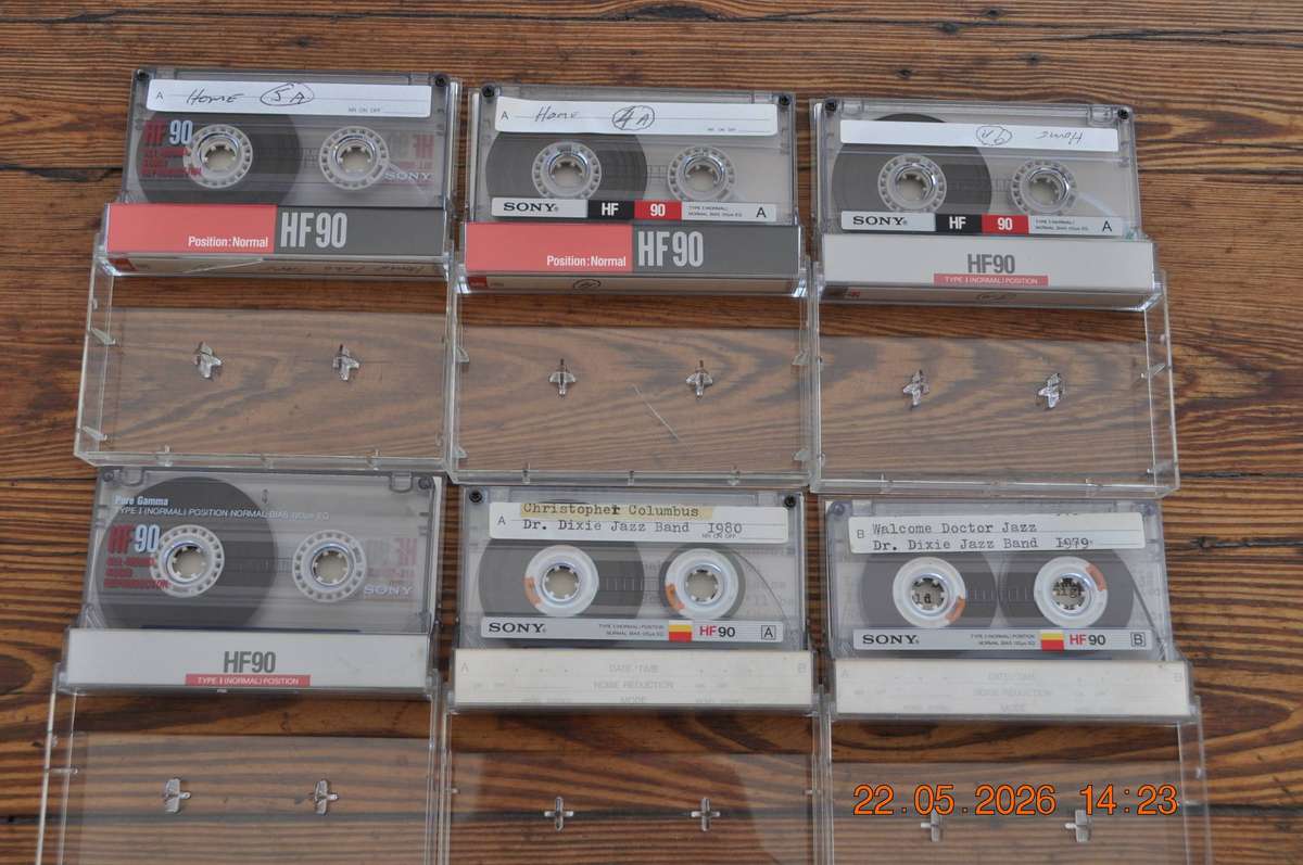 Vintage Sony HF 90 Cassettes x 6