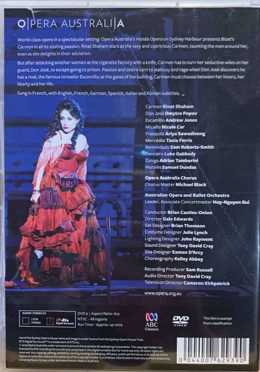 BIZET - CARMEN - Handa Opera On Sydney Harbour (DVD)