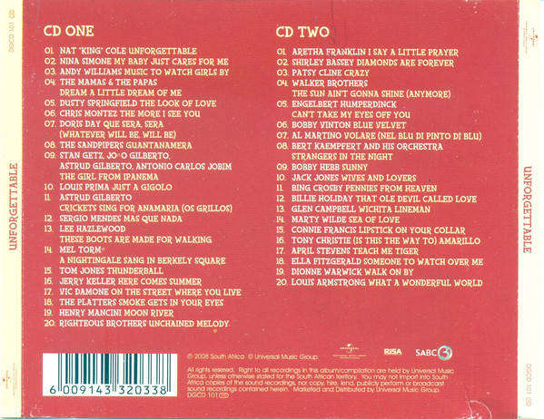 Various - Unforgettable (Double CD)