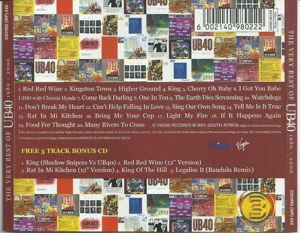UB40 - The Very Best Of UB40 1980 - 2000 (Double Limited CD)
