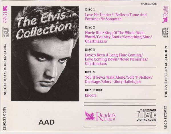 Elvis Presley - The Elvis Collection (4 CD Set) NO BONUS DISC