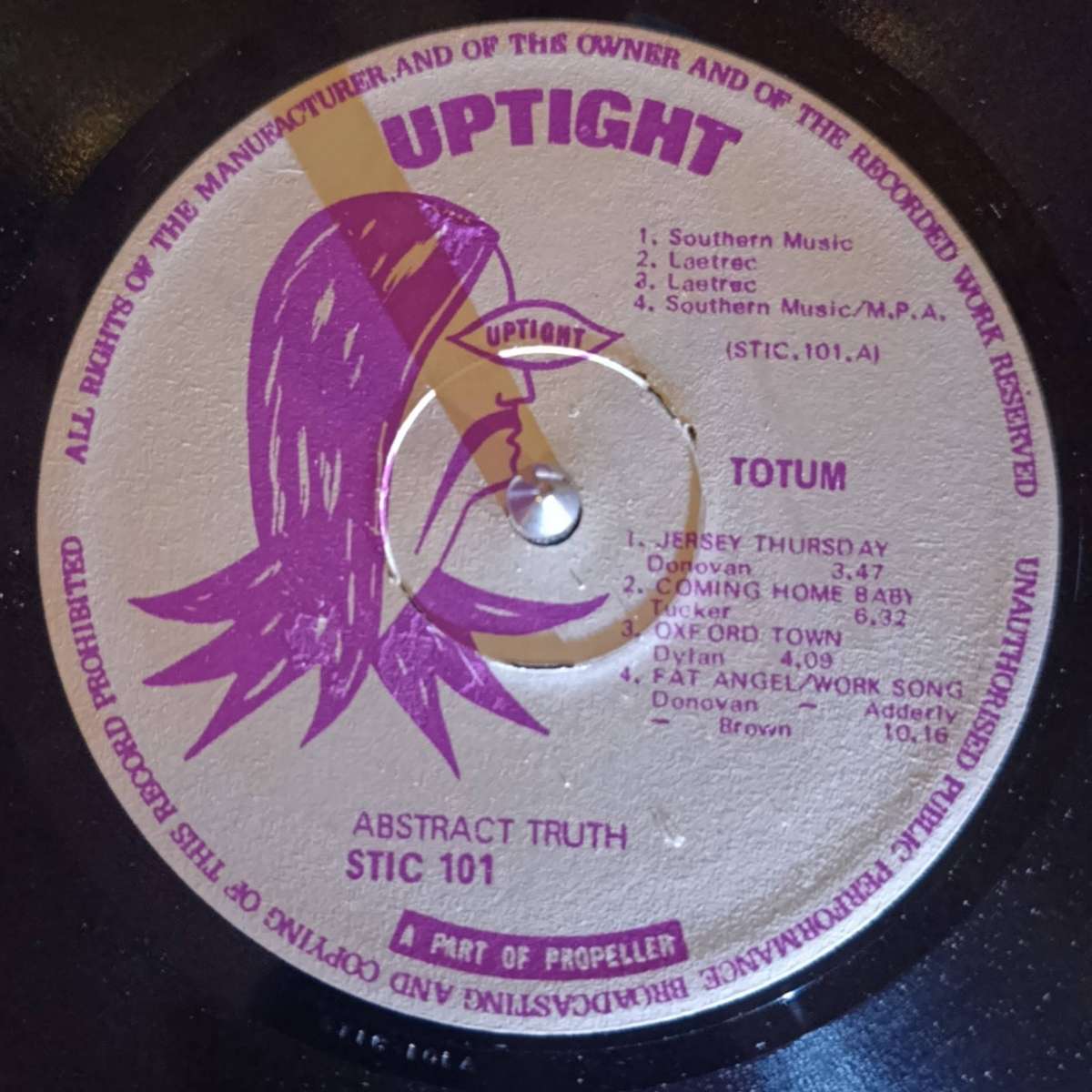 Abstract Truth - Totum (Vinyl LP) Rare SA STIC 101