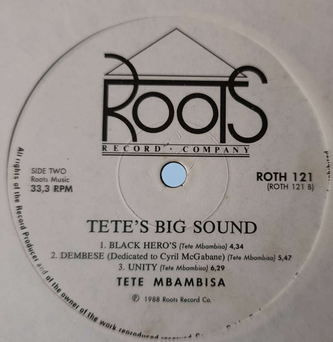 Tete Mbambisa - Tete's Big Sound (Vinyl LP) ROTH 121