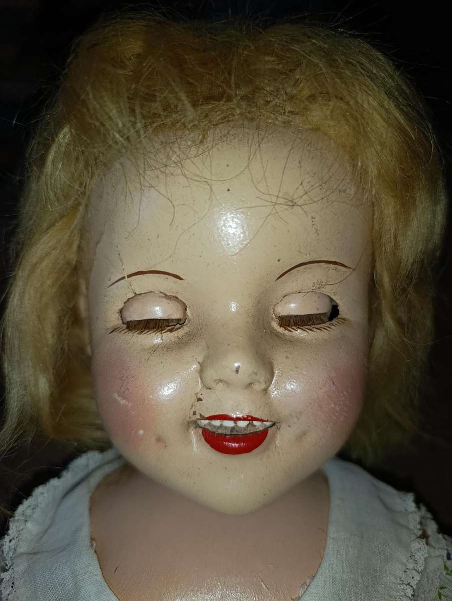 Vintage 1930's 22" Shirley Temple Composition Doll