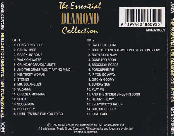 Neil Diamond - The Essential Diamond Collection (CD Double)