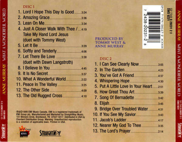 Anne Murray - What A Wonderful World (CD Double)