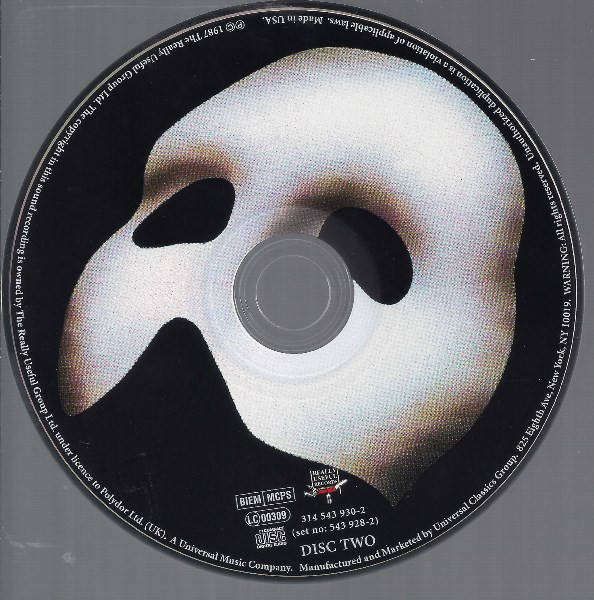 Andrew Lloyd Webber - The Phantom Of The Opera (2 CD Box set with booklet)