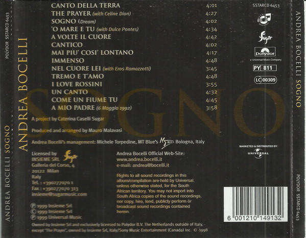 Andrea Bocelli - Sogno (CD)