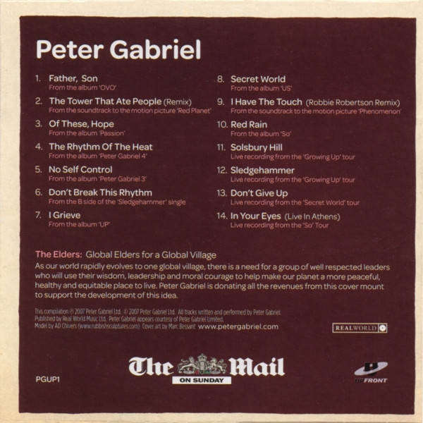 Peter Gabriel  (The Mail on Sunday CD Promo)