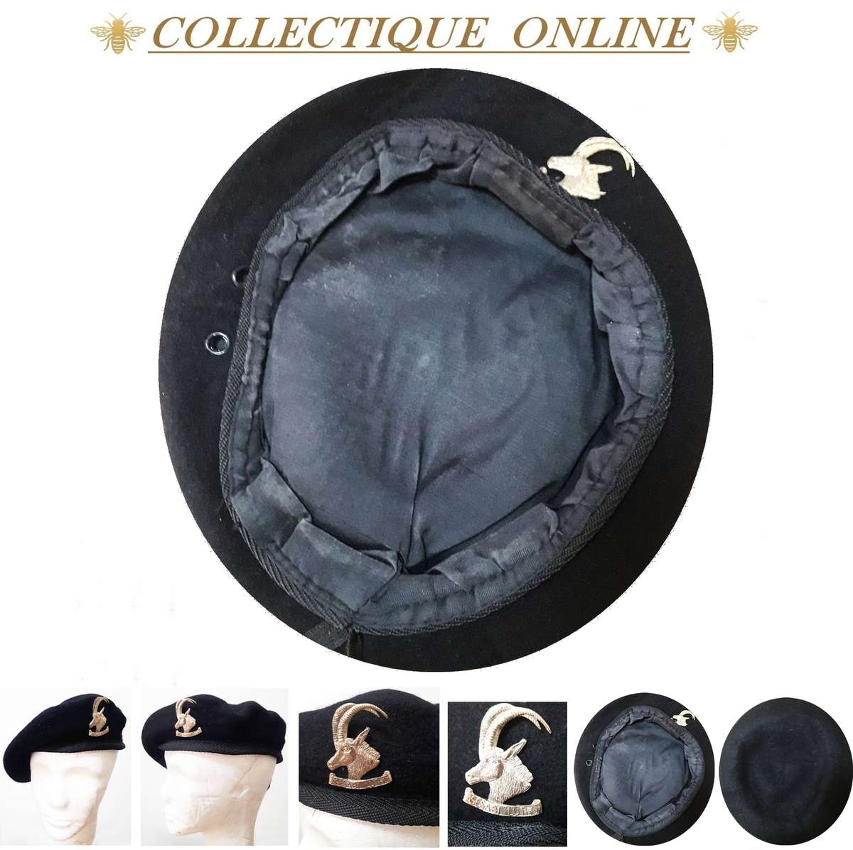 RHODESIA : A collector's item Rhodesian Armoured Car Regiment beret : (Chrome Plated/COPY)CAP Badge.