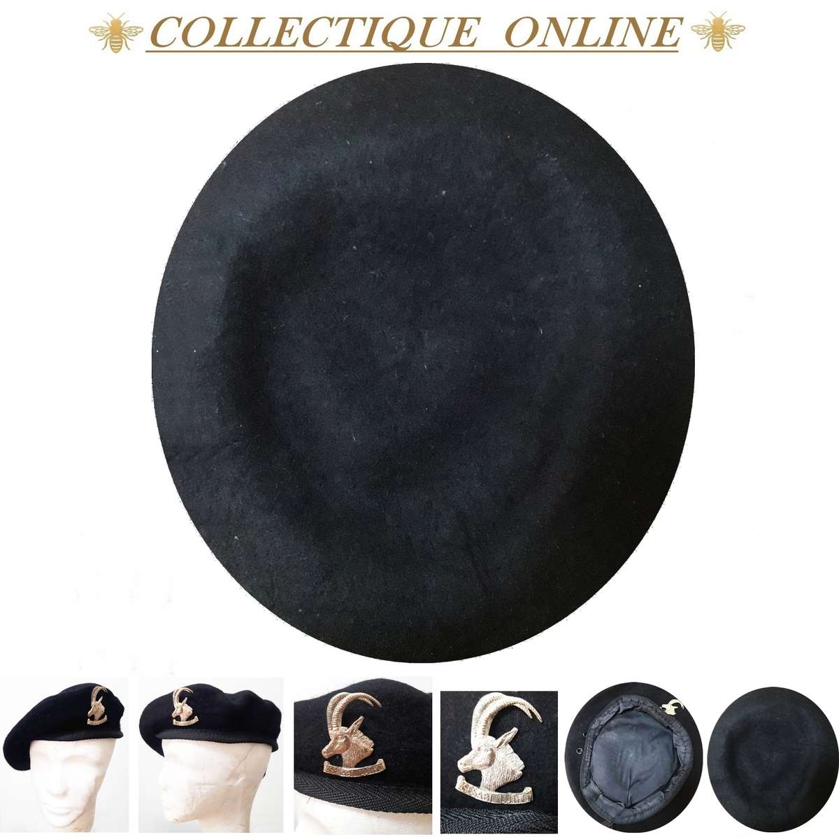 RHODESIA : A collector's item Rhodesian Armoured Car Regiment beret : (Chrome Plated/COPY)CAP Badge.