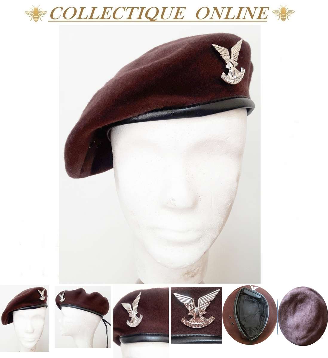 RHODESIA : A collector's item - Rhodesian Selous Scouts beret : ( Chrome Plated / COPY ) CAP Badge.