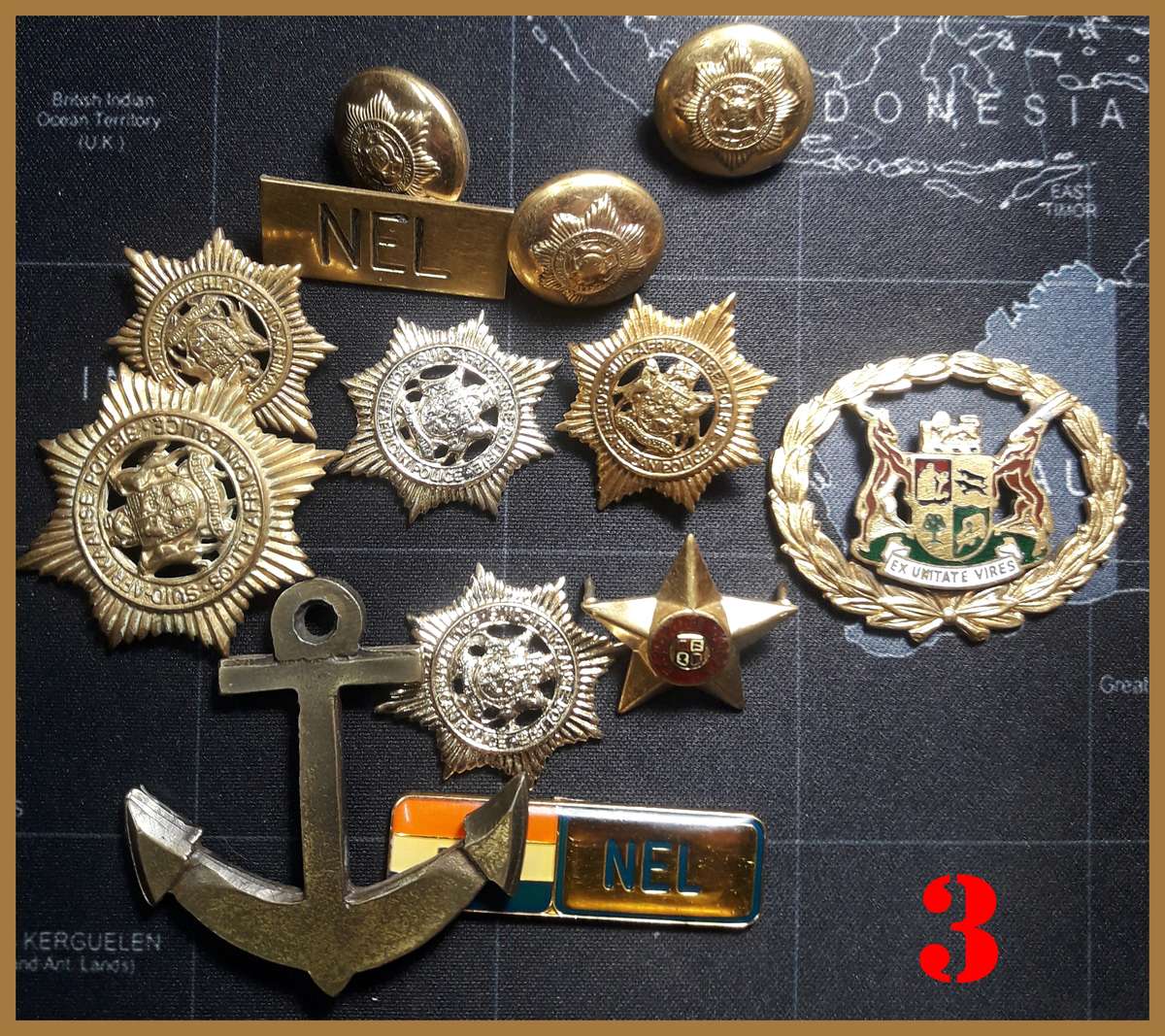 Collection of  Badges & Pins : ( 3 of 3) : One Bid Take All : As Per Photo.