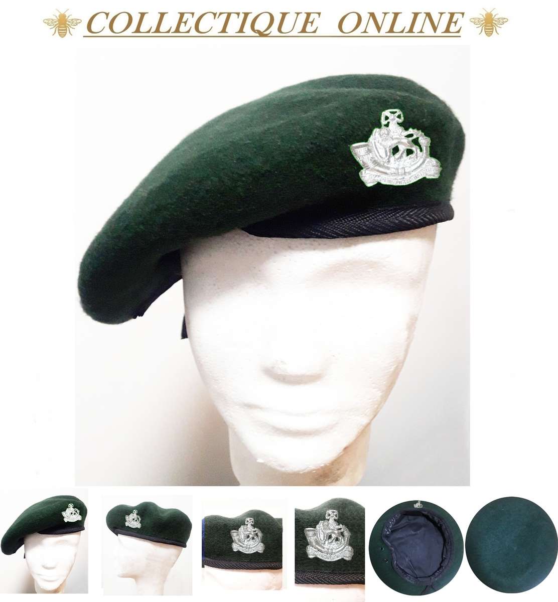 RHODESIA : A collector's item : Rhodesian Light Infantry Beret  : (Chrome Plated/COPY)CAP Badge.