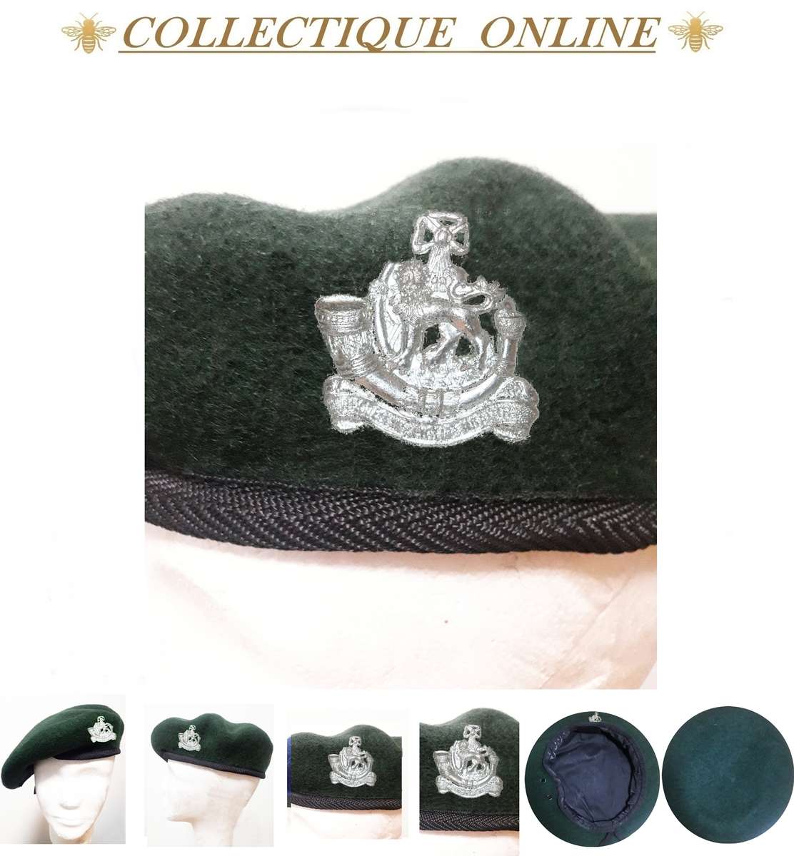 RHODESIA : A collector's item : Rhodesian Light Infantry Beret  : (Chrome Plated/COPY)CAP Badge.
