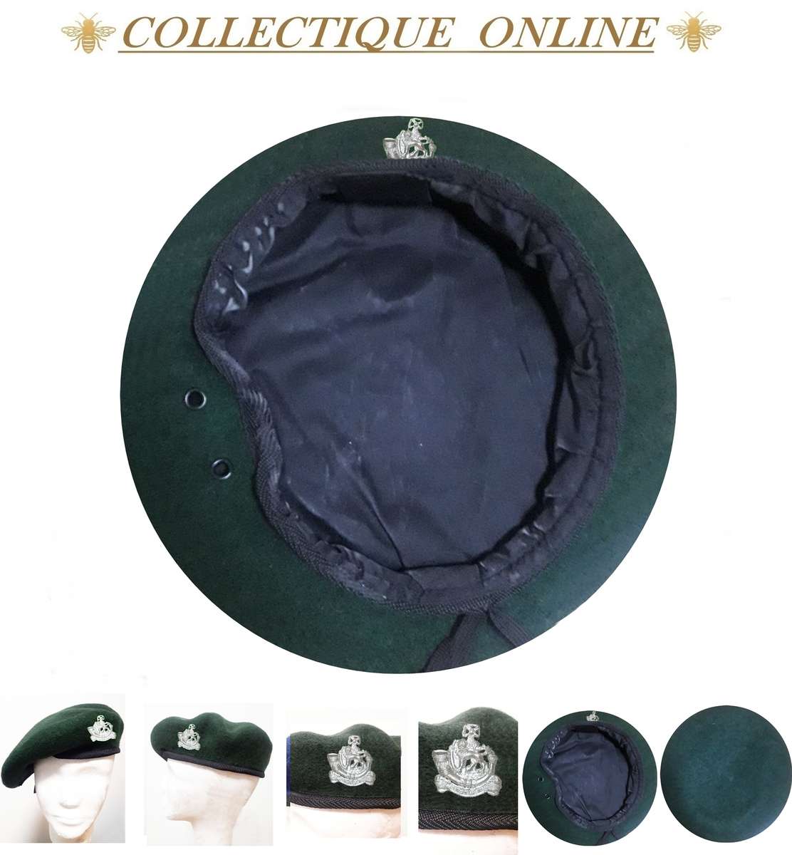 RHODESIA : A collector's item : Rhodesian Light Infantry Beret  : (Chrome Plated/COPY)CAP Badge.