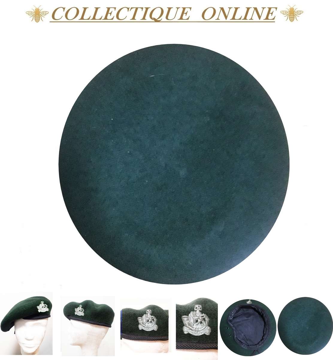 RHODESIA : A collector's item : Rhodesian Light Infantry Beret  : (Chrome Plated/COPY)CAP Badge.