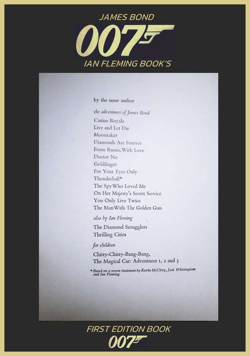 FIRST EDITION 1966 : IAN FLEMING JAMES BOND : OCTOPUSSY AND THE LIVING DAYLIGHTS.