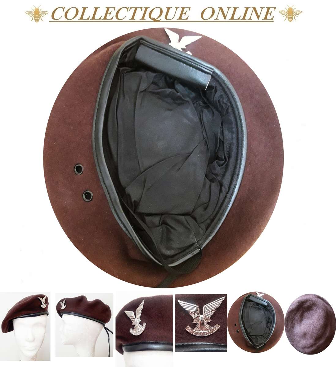 RHODESIA : A collector's item - Rhodesian Selous Scouts beret : ( Chrome Plated / COPY ) CAP Badge.