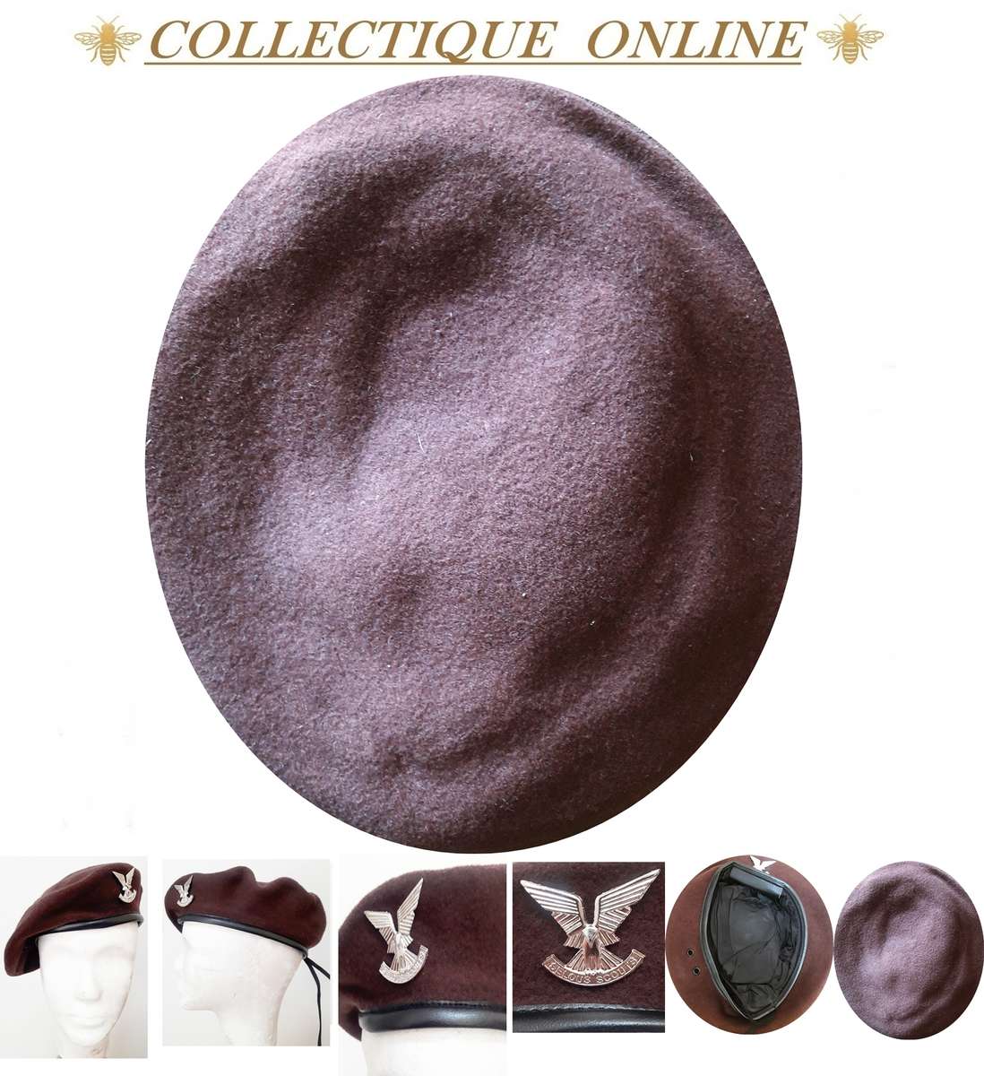 RHODESIA : A collector's item - Rhodesian Selous Scouts beret : ( Chrome Plated / COPY ) CAP Badge.