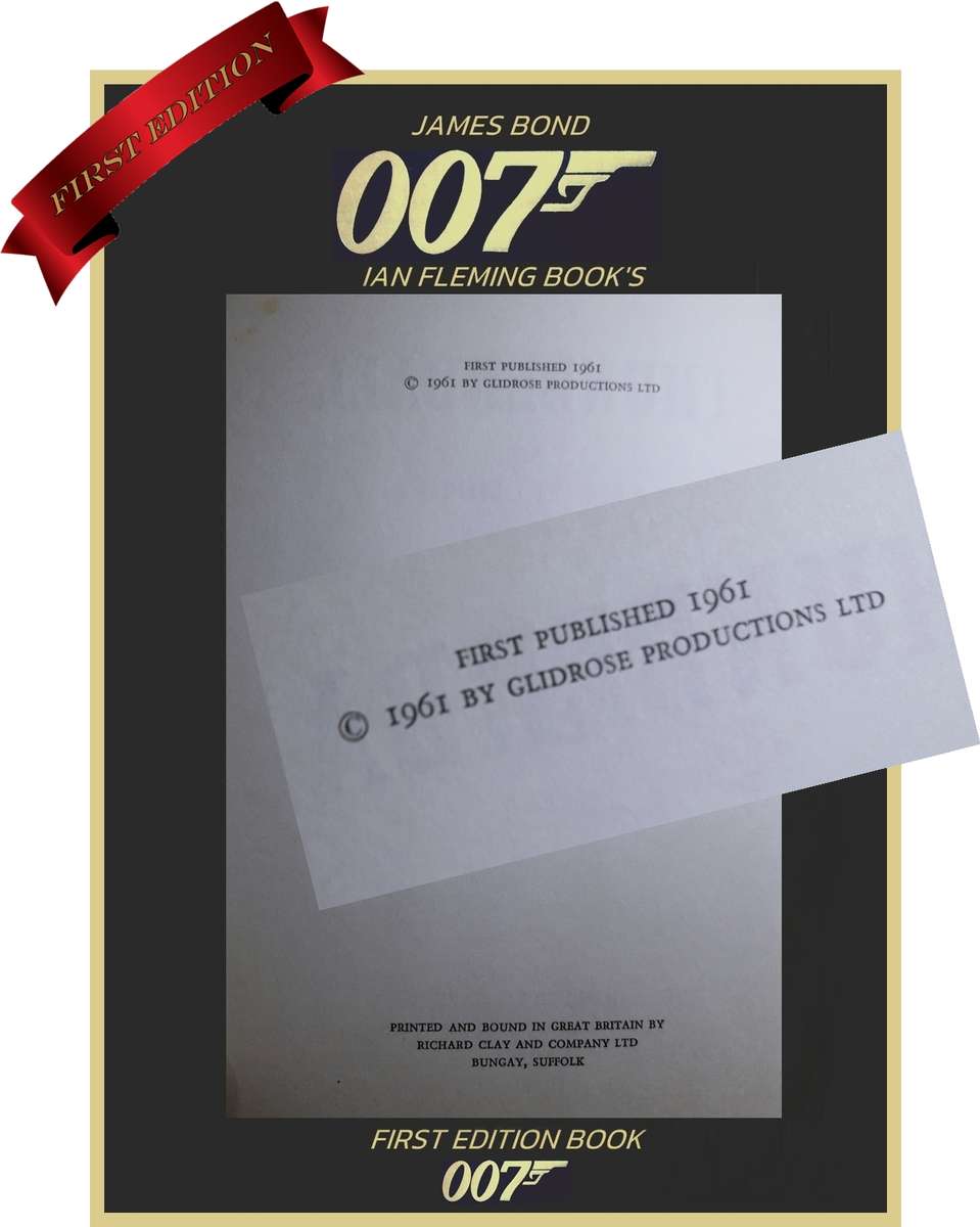 FIRST EDITION 1961 : IAN FLEMING JAMES BOND : THUNDERBALL.