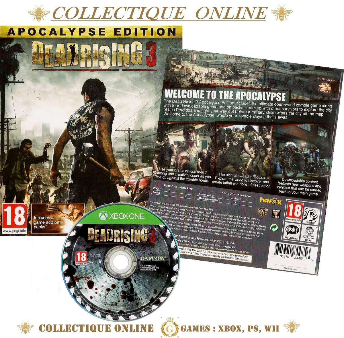 XBOX ONE : DEADRISING 3 : ISSUE 2014 : DISC IN EXCELLENT CONDITIONS. As Per Photo.